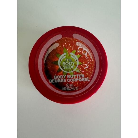 The Body Shop STRAWBERRY & MORINGA Body Butter 1.69oz 50ml- Lot of 2- New - Picture 2 of 5